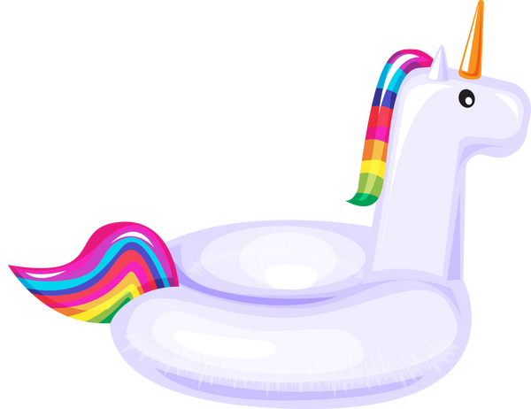 rainbow unicorn pool float